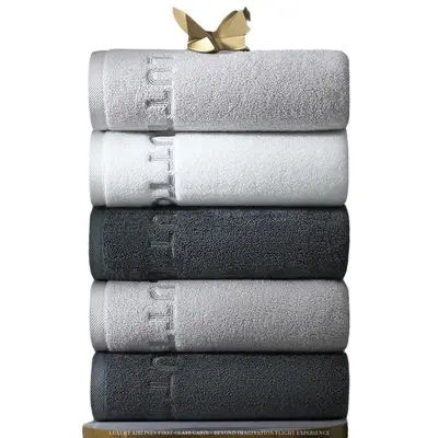 Cotton bath towel, A-grade, thick, absorbent, hotel set