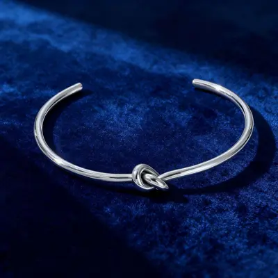 Unisex Stainless Steel Open Cuff Bracelet, 18K Gold