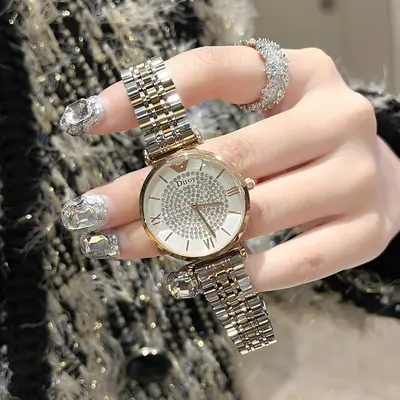 Amar AR1926 rose gold starry women's watch, steel strap quartz - 2