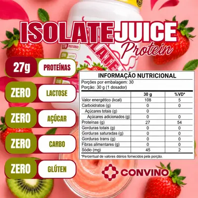 Whey protein isolate powder 100%