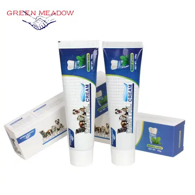 Pet single-use finger toothbrush and toothpaste set for dogs and cats