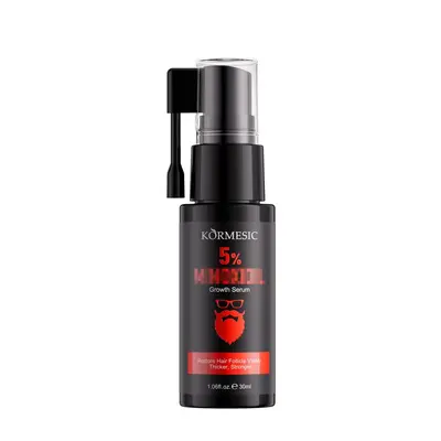 KORMESIC5%米诺头发和胡须生长精华头发护理serum oil英文包装