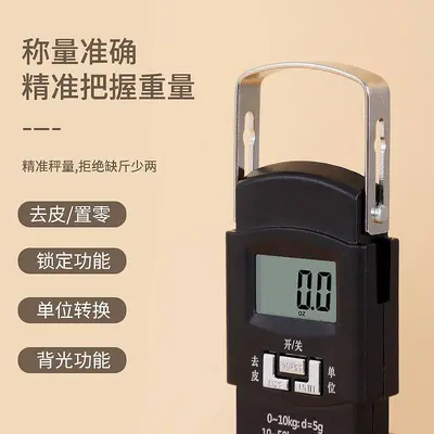 Express Delivery Weighing Mini Portable Electronic Scale High Precision Luggage Hook Spring Scale Household Portable Handheld Small Scale