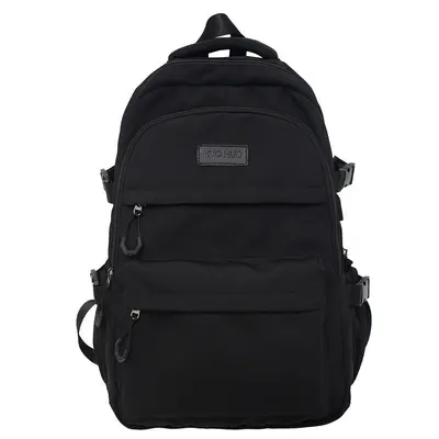 Large-Capacity Korean-Style Backpack, Solid Color, Durable Student Schoolbag - 7