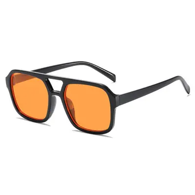 Eckige Piloten-Sonnenbrille mit Doppelsteg und Ocean-Linse - 13