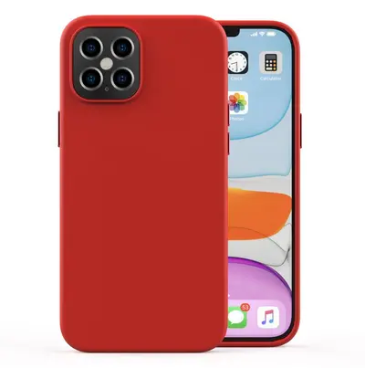 Phone case for iPhone 12 Pro, liquid silicone, full protection