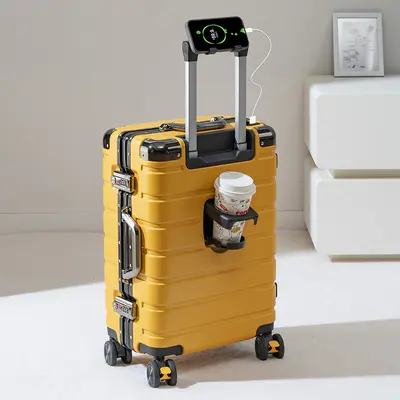 24-Inch Scratch-Resistant Suitcase, Silent Spinner Wheels, Combination Lock - 9