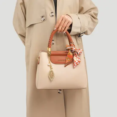 Women's Handbag, Soft Leather, Large, Autumn and Winter - 4