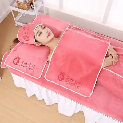 Bath towel set 3-piece, 300g cotton, non-shedding - 5