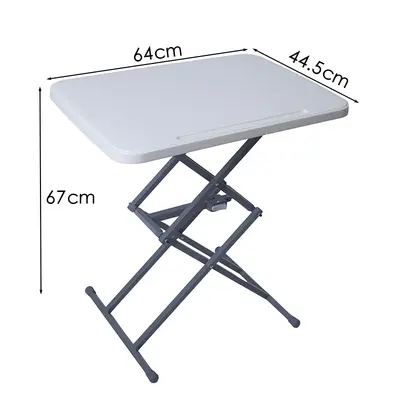 Foldable Height-Adjustable Study Desk for Small Apartments