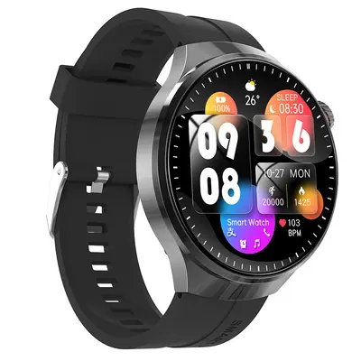 Alipay Bluetooth Çağrı Desteği ile Akıllı Saat Watch4 Uzaktan Kumanda Fotoğraf İzleme Kan Şekeri Ürik Asit