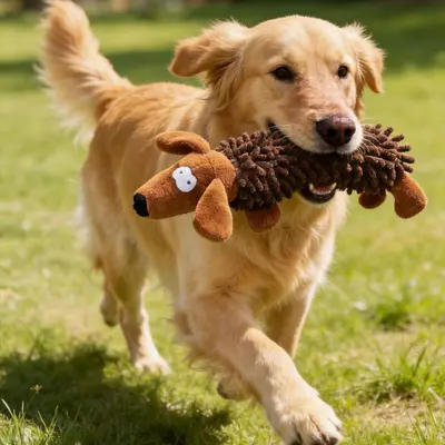 Plüsch-Kauspielzeug mit Cartoon-Tiermotiv für Hunde und Katzen