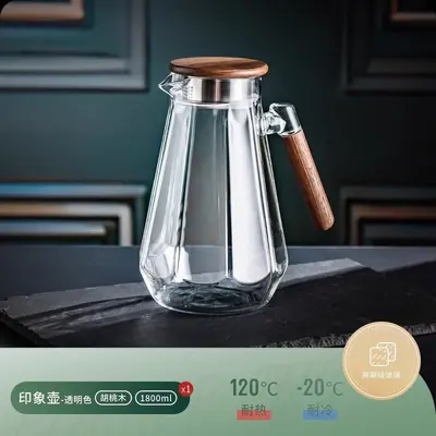 Hitzebeständiges Glas-Wasserkanneset, 5-teilig mit Teekanne - 8