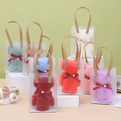 Mercan Samtananas-Muster Perlen-Bär Handtuch Geschenkartikel kleines Geschenk 30*30 Eröffnungsgeschenk Wohlfahrts-Geschenkartikel - 8
