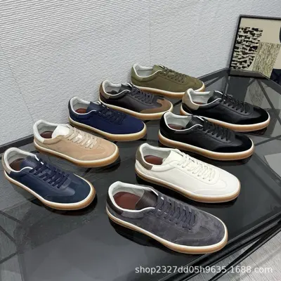 2026LP1:1 Herren-Schnürschuhe aus echtem Leder, Freizeitschuh
