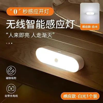 Long Strip Wireless Charging Night Light with Motion Sensor for Corridor and Hallway - 7