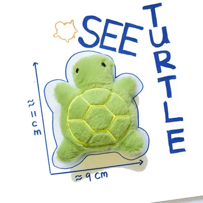 Mini Cute Plush Squeaky Dog Toy, Shark, Crab, Turtle and Whale Designs - 8