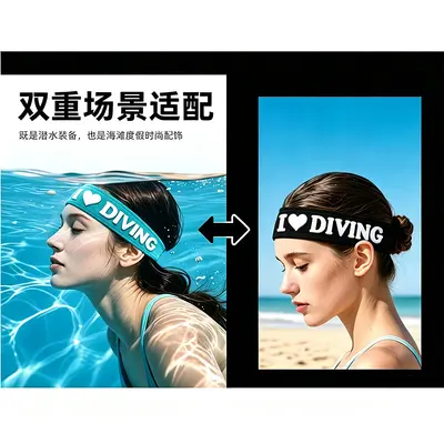 Schwimm-Stirnband Unisex schweißabsorbierend hohe Elastizität - 2