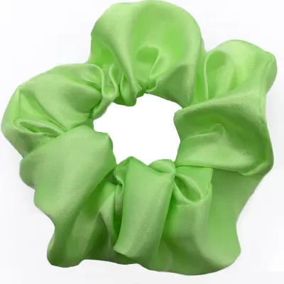 Mittelgroße Satin-Haargummis, einfarbig, Damen-Sport-Scrunchies