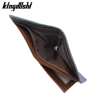 Men's Short Wallet, Retro Style, Multi-Card Slots, Zipper Coin Pocket - 4