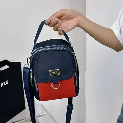 Nylon Women's Crossbody Bag with Multiple Compartments - 4
