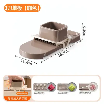 Multifunctional vegetable cutter with hand guard protector - 9