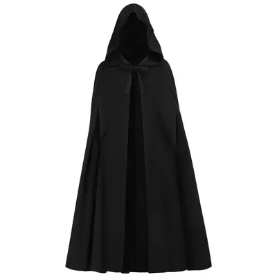 Medieval Wool Cloak, Hobbit Elf Cosplay Cape, Renaissance - 7