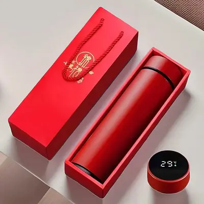 Stainless Steel Smart Temperature Display Insulated Cup, Business Gift with Engraving - 10
