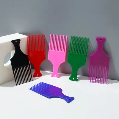 632 factory direct supply oil head comb professional styling collection hair fork comb large back head aircraft header placement comb export model