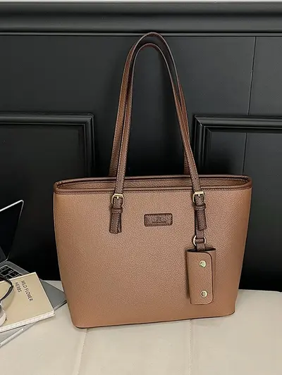 Large-Capacity Women's Tote Bag Commuter Shoulder Bag - 3