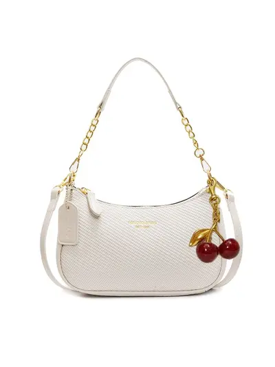 Vintage bedruckte Damen-Achseltasche mit Schultergurt - 13