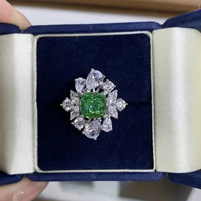 S925 Silberring mit Aquamarin Damen - 7