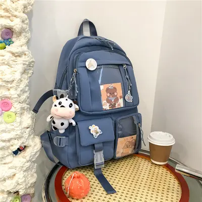 Japanese Harajuku Style Student Backpack, Korean Style Schoolbag - 10