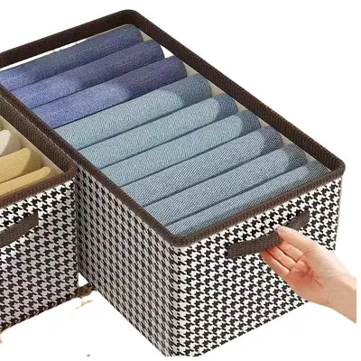 Herringbone storage box with compartments, drawer type, multifunctional - 7