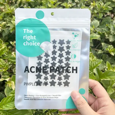 Colorful Star Acne Patches, Hydrocolloid, with Essential Oil - 12