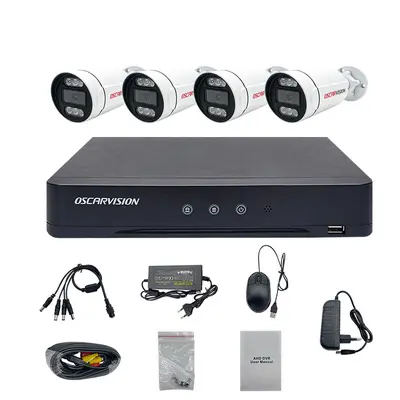 AHD Koaxial 4-Kanal-Überwachungskamera-Set mit HD-Nachtsicht - 10