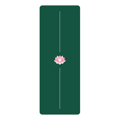 Lotus Pattern Printed Yoga Mat PU Natural Rubber Non-Slip Non-Fading - 8