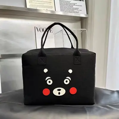 Cartoon Reisetasche Große Kapazität Reisetasche Leicht Modisch Koreanischer Stil Frisch Kurzstrecken Filz Handtasche Kleidungstasche