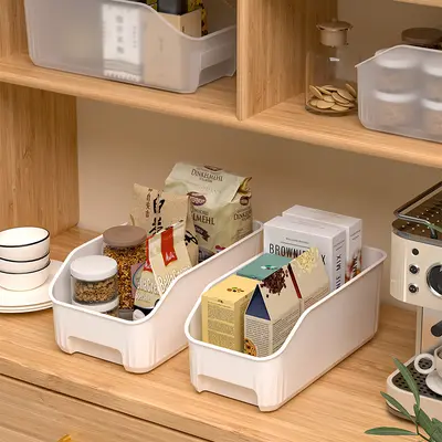 厨房收纳框家用橱柜整理杂物零食收纳盒卫生间置物架家用整理神器