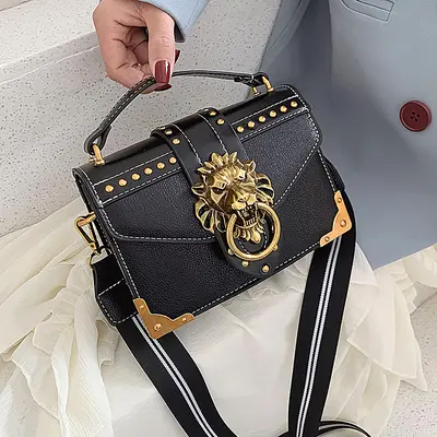 Women's Retro PU Small Square Crossbody Handbag - 5