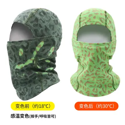 Temperature-Sensitive Color-Changing Cycling Face Mask and Headscarf - 13