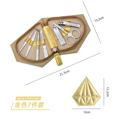 Maniküre-Set 7-teilig Edelstahl-Nagelschere - 7
