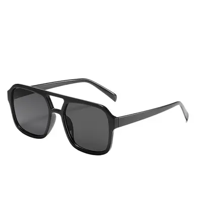 Eckige Piloten-Sonnenbrille mit Doppelsteg und Ocean-Linse - 6