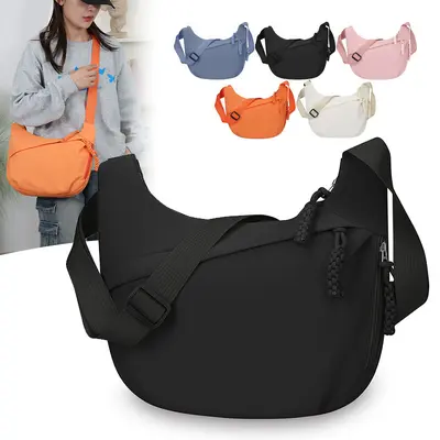 Large Capacity Nylon Shoulder Bag, Women's Crossbody Bag - 3
