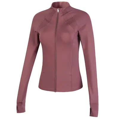 Women's Yoga Jacket, Long Sleeve, Quick-Dry, Zip Front - 6