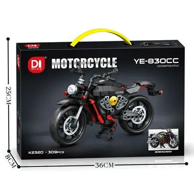 Mingdi K2316 Motorcycle Building Block Assembly Model, Boys Birthday Gift - 11