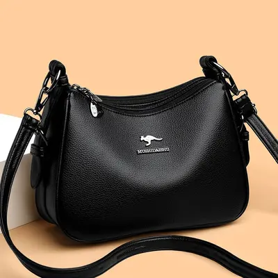 Women's Mommy Bag, Soft Leather-Look, Large Capacity, Commuter