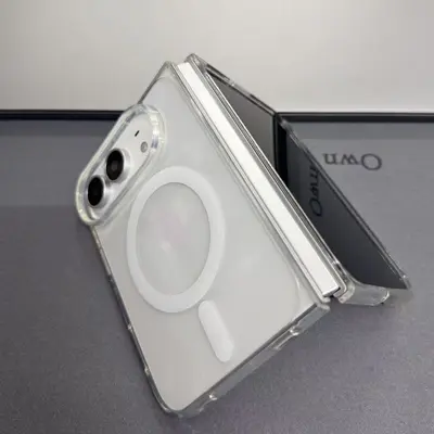【Foldable Magnetic Case】Compatible with iPhone Duo phone case, split-type transparent magnetic 18 foldable screen high transparency