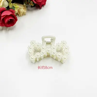Wholesale Large Shark Clip Hair Accessories Pearl Hair Clips High-End Ponytail Clips Hair Clips Peach Heart Small Claw Clips Hat Accessories - 7