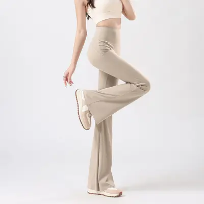 High-Waist Yoga Leggings with Back Pocket, Tummy Control, Thin Style - 5